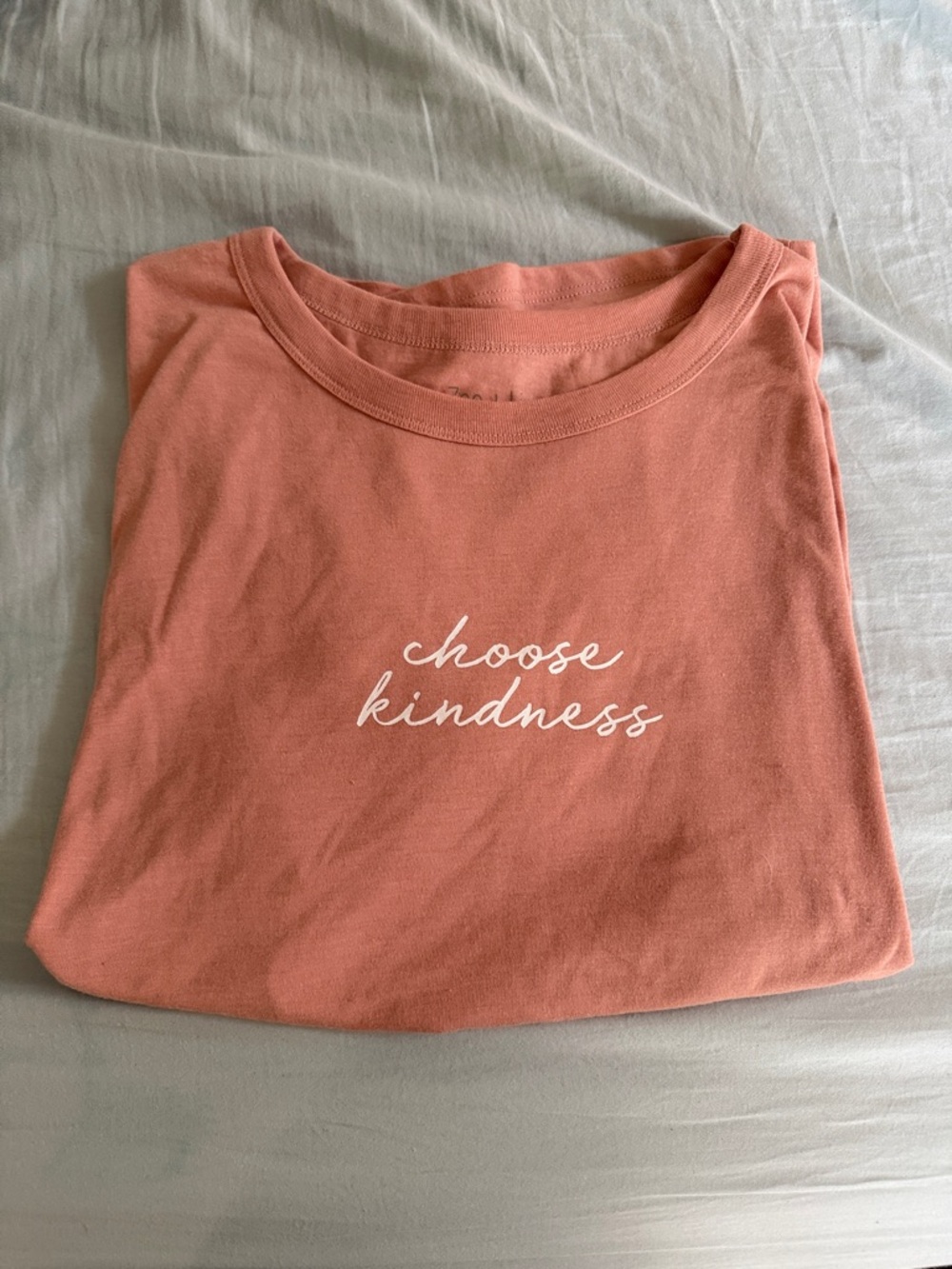 Zoe + Liv Choose Kindness Coral Graphic Tee